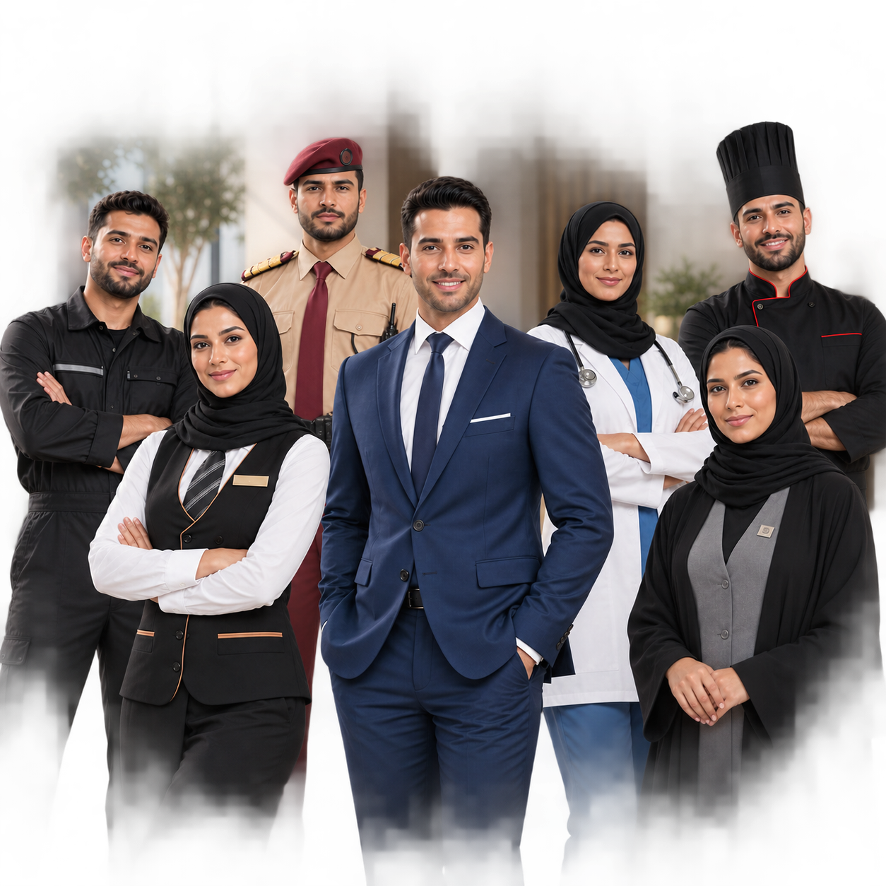فريق عمل Uni4my بالزي الموحد